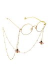 Gyrosphere Lunettes Sangle Lunettes chaînes for Femmes Cristal Abeille Pendentif Lunettes retenue Mode Lunettes retenue Lunet