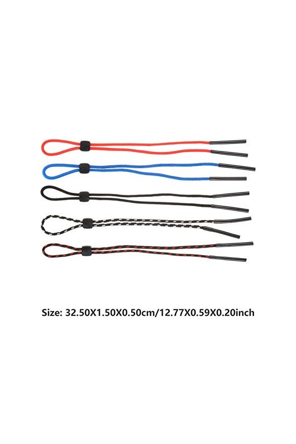 BESPORTBLE 10 Pièces Porte-Bretelles de Lunettes Réglable Chaîne de Lunettes de Sport Lunettes Cordes Cordons de Lanière Anti