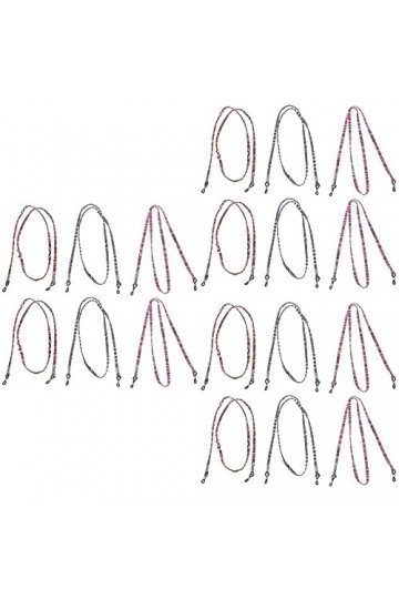 18 Pcs Coloré Lunettes Cordon Chaîne De Lunettes Porte-Lunettes Autour Du Cou Lunettes De Soleil Sangle Cordons De Lunettes P