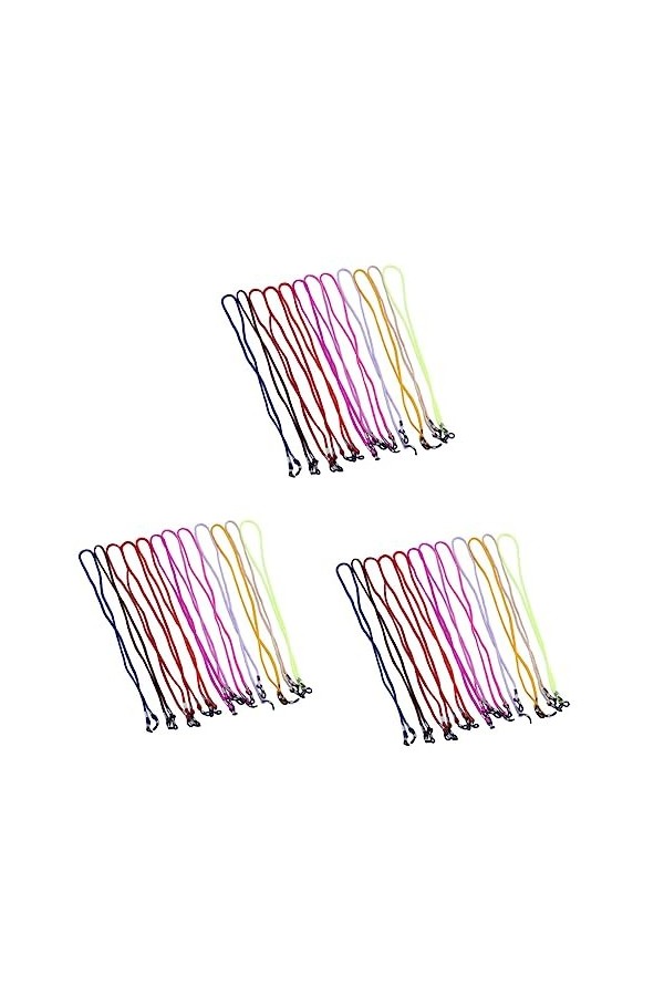 Healifty 36 Pièces Lanière Perlée J Collier Pour Femmes Dames Porte-Chaîne De Lunettes De Soleil Retenue De Lunettes De Solei