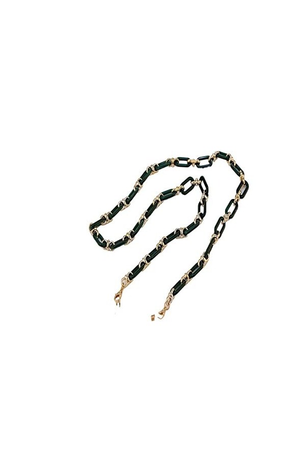 DAVBIR Chaînes de lunettes pour femmes, en acrylique coloré, Anti-perte autour du cou, sangles de lunettes de soleil élégante