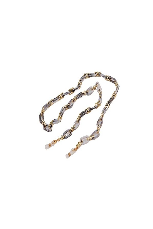 DAVBIR Chaînes de lunettes pour femmes, en acrylique coloré, Anti-perte autour du cou, sangles de lunettes de soleil élégante