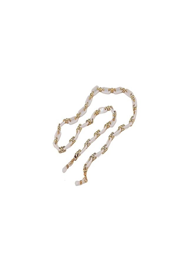 DAVBIR Chaînes de lunettes pour femmes, en acrylique coloré, Anti-perte autour du cou, sangles de lunettes de soleil élégante