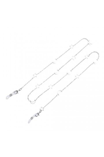 Chaînes de lunettes en perles de cristal for femmes, porte-masque facial, lanière de chaîne de lunettes de soleil antidérapan