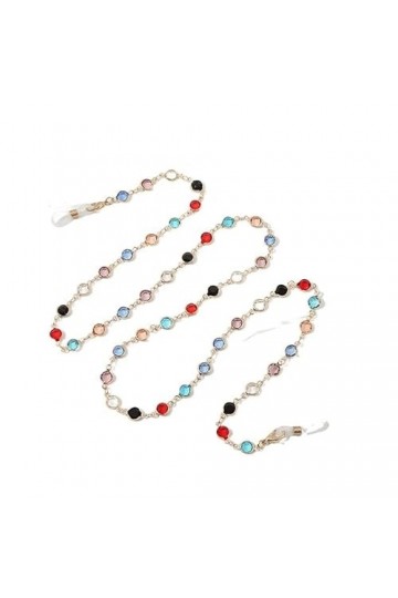 KEMUDO Chaînes sangle de lunettes for femmes anti-dérapant métal masque facial longe élégant oeil chaîne chaîne porte-lunette