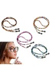 SUGSHYN Lanière pour lunettes de sport, chaîne de lunettes colorée, chaîne, lunettes pour femme et homme, âgés, mode corde ch