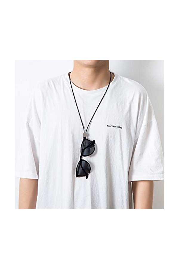 Chaîne de Lunettes Silicone Unisexe Cordon Chaîne de Lunettes Corde Chaîne Attache pour Lunettes 2PCS 