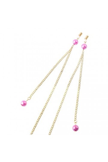 SEJAS Chaînes Lunettes lanière for Femmes chaînes de Masque en métal avec Pendentif perlé Rose Cordon de Lunettes élégant Con