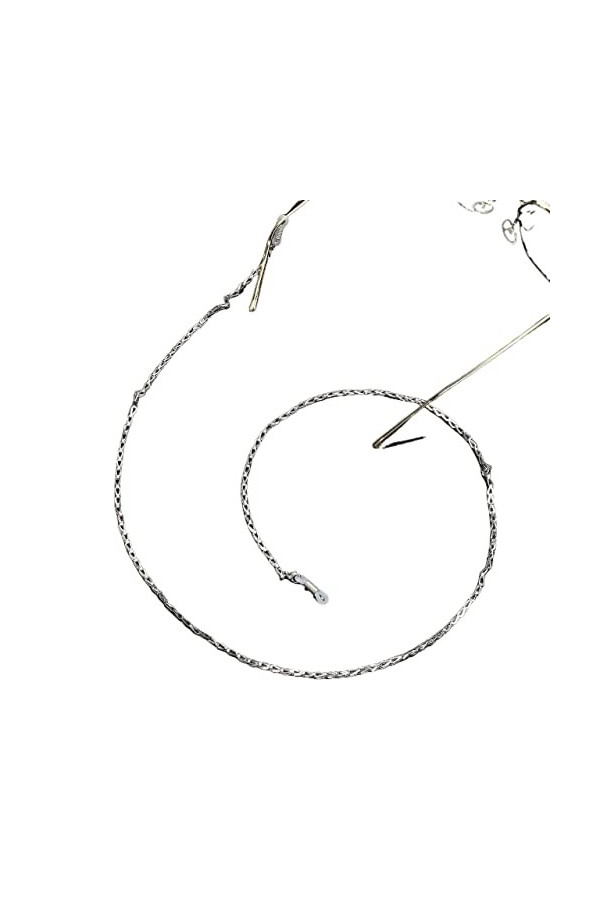 HOOENG Chaînes de Lunettes Lunettes lanière for Femmes en Acier Inoxydable Masque chaînes Anti-Perte élégant Lunettes retenue