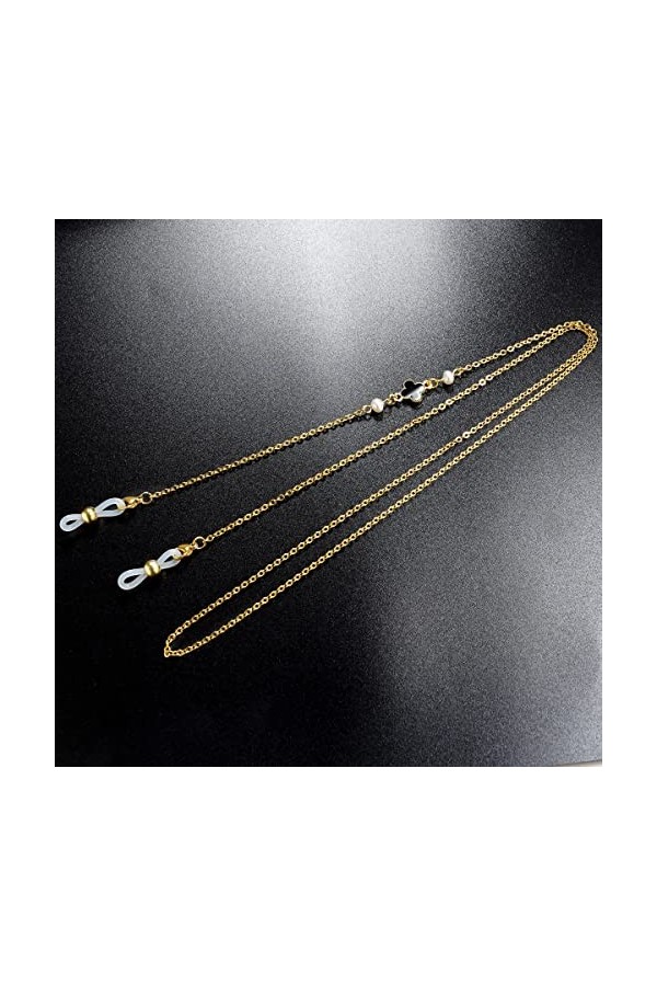 Gyrosphere Lunettes Chaînes De Lunettes for Femmes en Acier Inoxydable Longe Anti-Perte Chaîne Oeil Élégant Chaîne Titulaire 