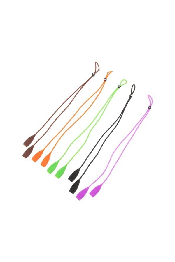 INOOMP 5 Pièces Cordons Lunettes De Soleil Chaîne De Lunettes Porte-Verres Chaîne De Lunettes Pour Lunettes Autour Du Cou Lun