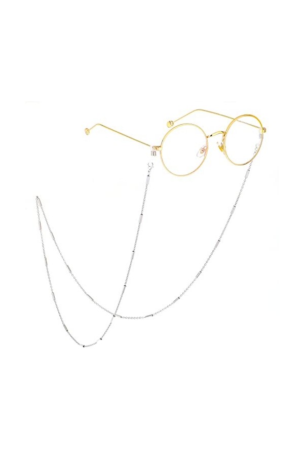 HOOENG Chaînes Lunettes Longe for Femmes métal Masque chaînes Anti-Perte élégant Cordon Lunettes chaîne Porte-chaîne