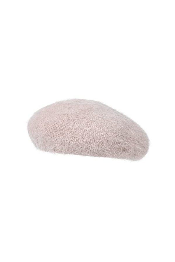 Comhats Bérets chauds pour femme - En laine - Pour lhiver - Classique - Français - Peintre - Fourrure de lapin - Fausse four