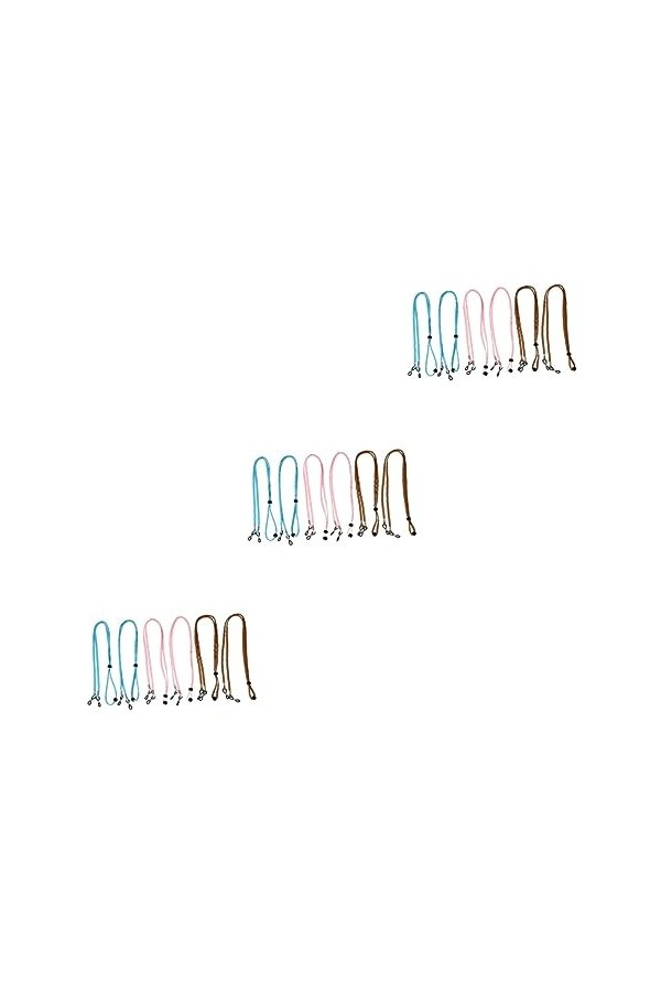 Housoutil 18 Pcs Lunettes Corde Sport Lunettes De Soleil Sport Lunettes Sangle Réglable Lunettes Sangle Masques Chaîne Suspen