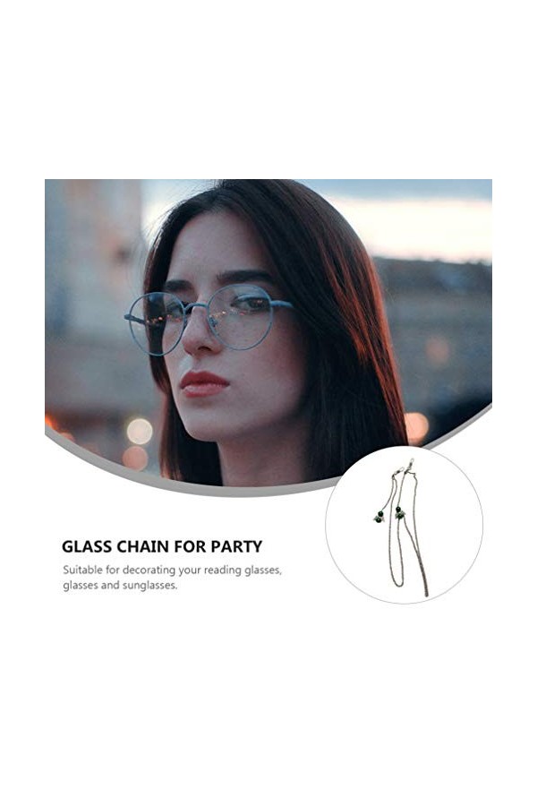 ifundom Cha?nes de Lunettes Femmes Lunettes Cha?ne Titulaire Face Cover Lanière de Cou Ange Charme Lunettes de Soleil Cha?ne 