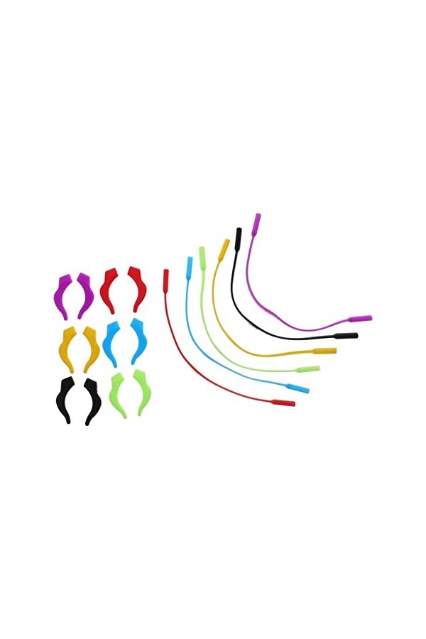 TOVINANNA 6 Ensembles Lunettes Crochet Doreille Accessoires Sangle De Lunettes Anti-perte Cordon De Lunettes Lanière De Lune