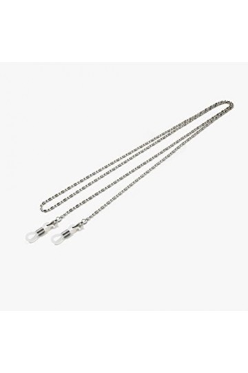 Wsnld chaîne de Lunettes de Soleil en métal extrémités réglables Porte-Lunettes Corde de retenue Collier de Lunettes lanière 