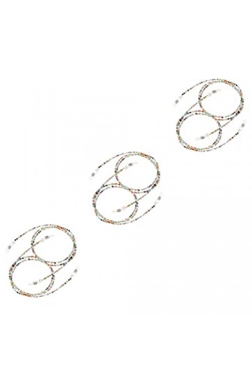 Healeved 6 Pièces Chaîne De Lunettes Lanière Pour Enfants Tour De Cou Vert Lanière Perlée Sangle De Lunettes Collier De Laniè