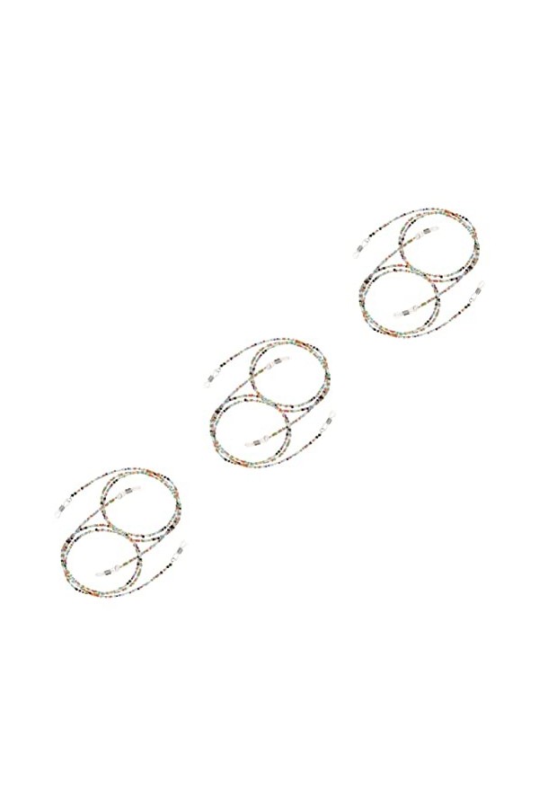 Healeved 6 Pièces Chaîne De Lunettes Lanière Pour Enfants Tour De Cou Vert Lanière Perlée Sangle De Lunettes Collier De Laniè