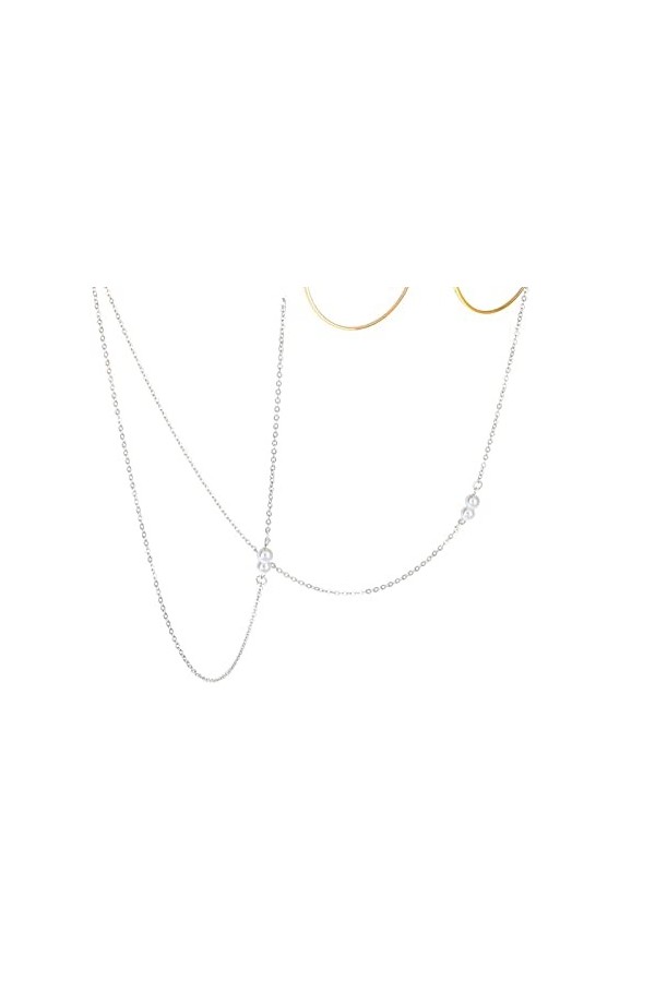 Chaînes de Lunettes de lanière de Lunettes for Femmes Chaînes de Masque de Perles Chaînes de Porte-Lunettes élégantes Anti-pe