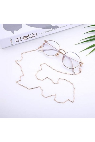 kkjoy Chaîne de lunettes en cuivre Cordons pour masques Supports pour lunettesCordon pour lunettes Accessoires de lunettes po