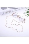 kkjoy Chaîne de lunettes en cuivre Cordons pour masques Supports pour lunettesCordon pour lunettes Accessoires de lunettes po