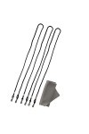 Lot de 4 | 3 cordons de lunettes et 1 chiffon de nettoyage en microfibre | Cordon de cou léger pour lunettes, cordons de lune
