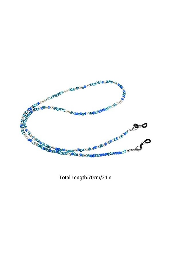 PROGARMENTS Lot de 4 chaînes à lunettes antidérapantes pour lunettes