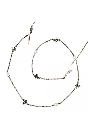 KEMUDO Sangle de lunettes lunettes lanière for femmes noir papillon pendentif cou chaîne mode lunettes cordon lunettes retenu