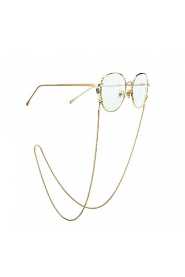 Gyrosphere Sangle de Lunettes de chaînes for Femmes élégantes Sangles de Lunettes de Soleil Cordon de Lunettes Color : Or, S