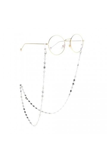 DJLORD Sangle de Lunettes chaînes de Lunettes for Femmes chaînes de Masque en Forme détoile en métal Cordon de Lunettes de M