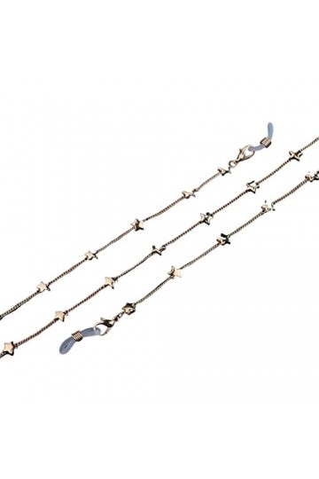 Gyrosphere Chaînes Lunettes lanière for Femmes métal étoile perlée Lunettes retenue Mode Cordon Lunettes chaîne chaîne Titula