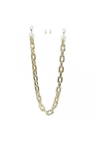 Gyrosphere Sangle Lunettes chaînes for Femmes métal Cou chaîne Multifonctionnel Mode Lunettes retenue Lunettes Cordon