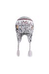 TINAYAUE Bonnet dhiver pour Adulte Bonnet à Pompon en Tricoté Chapeaux Doublure Casquette Doublée en Polaire avec Cache-Orei