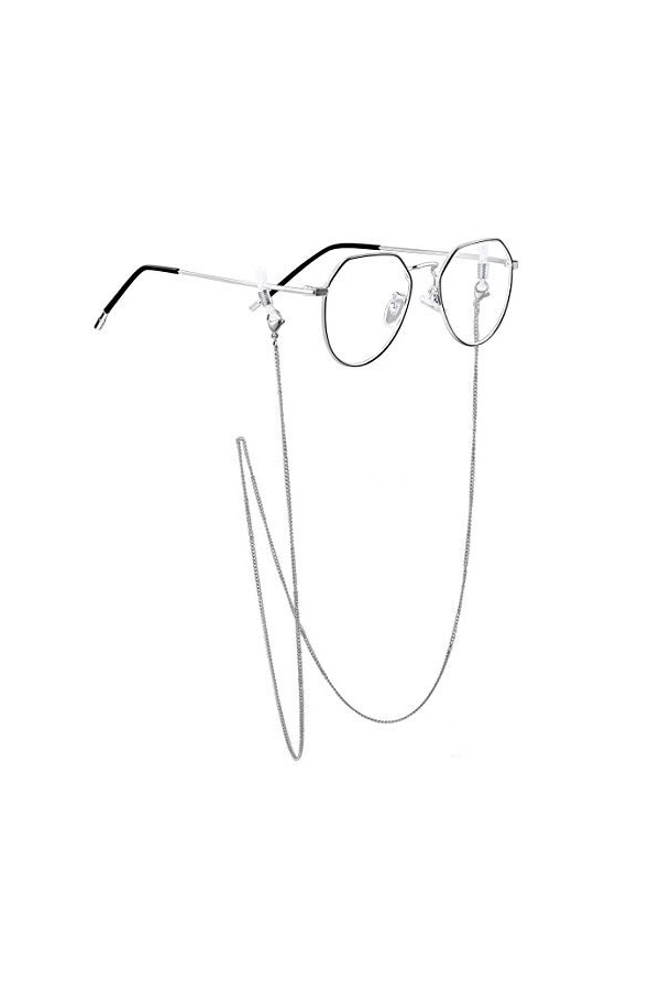 Chaîne de Lunettes Femme-Lunettes en Chaîne Cordon Pour Lunettes - Acier Inoxydable Chaîne Maille 1.8mm Gourmette pour Lunett