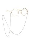 Yienate Bohême Chaînes de lunettes antidérapantes pour femme Chaîne Perles Chaîne de lunettes Accessoires de retenue Support 