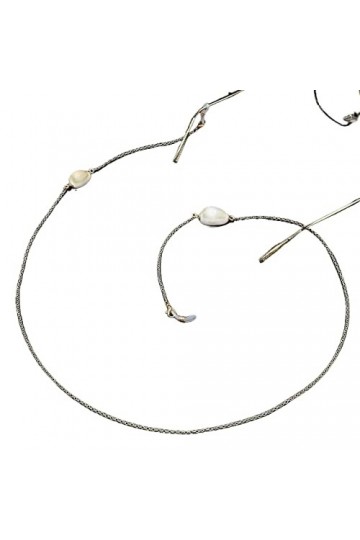 HOOENG Sangle de Lunettes Lunettes lanière for Femmes Blanc Coquille Masque chaînes Simple Mode Cordon Lunettes chaîne chaîne