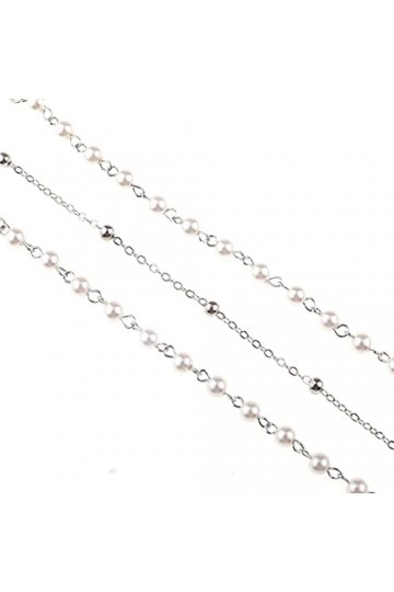 HOOENG Lunettes Chaînes De Lunettes for Femmes Perlé Lunettes De Retenue Simple Élégant Lunettes De Retenue Lunettes Cordon 