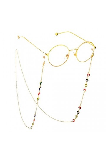 ENLLY Lunettes Chaînes Sangle De Lunettes for Femmes Coloré Perlé Lunettes De Retenue Élégant Lunettes Cordon