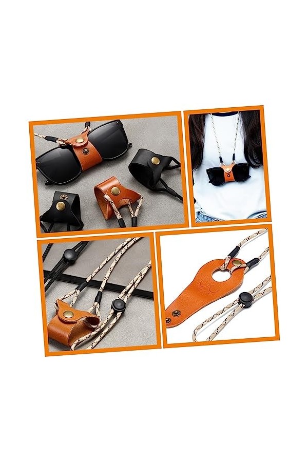 Uonlytech Lanière Sangle Pour Lunettes Lunettes Titulaires Autour Du Cou Lunettes Titulaires Sangle Lunettes Chaîne Femmes De