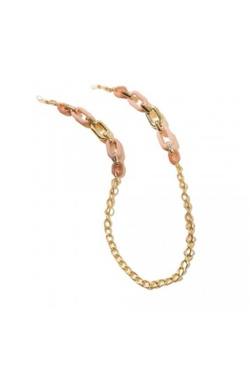 Chaînes de masque de lunettes, chaîne de boutons en acrylique, lunettes de soleil, cordon de lunettes, collier de sangle Col