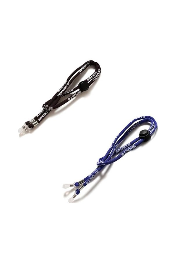 ESPRAL Corde de lunettes de soleil antidérapante unisexe, cordon de lunettes de sport en plein air, cordon élastique en Polye