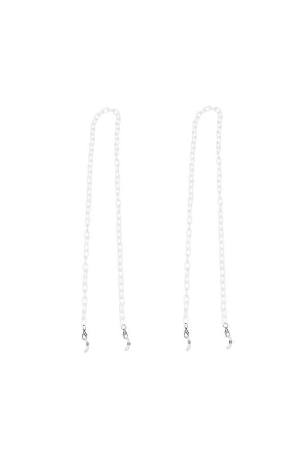 Ciieeo 3 Pièces Chaîne De Lunettes De Masque Sangle Porte-lunettes Cordon De Clip De Tablier Sangle De Protection Anti-perte 