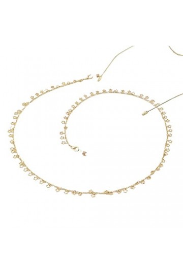 HOOENG Lunettes chaînes de Lunettes for Femmes cuivre étoile Pendentif Masque chaînes élégant Lunettes retenue Lunettes chaîn