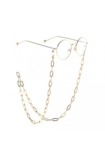 HOOENG Sangle Lunettes chaînes for Femmes métal Masque chaînes Simple Anti-Perte Mode Lunettes Porte-chaînes Lunettes retenue