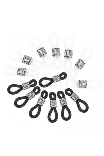 TEHAUX 40 Pcs Boucle Antidérapante Pour Lunettes Chaîne Collier De Lunettes Chaîne Extrémités De Corde De Lunettes Connecteur