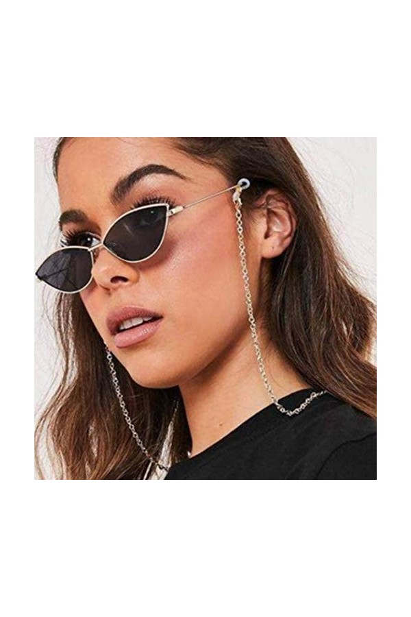 Yienate Bohême Chaîne de lunettes pour femme avec chaîne en alliage - Accessoire de fixation de lunettes - Sangle de fixation