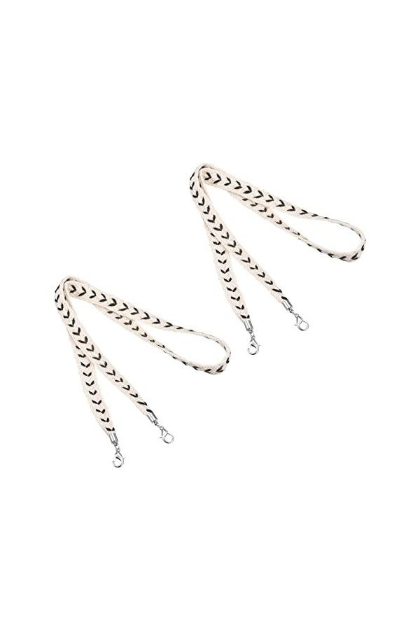 sourcing map Lot de 2 sangles de support de lunettes de soleil de 61 cm - Cordon autour du cou - Cordon de maintien pour lune