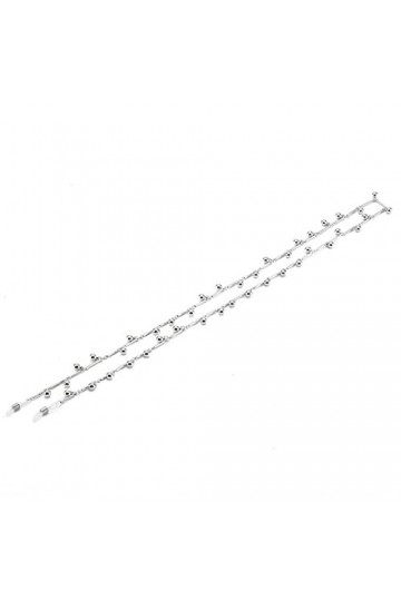 HOOENG Chaînes Lunettes lanière for Femmes Simple Collier en métal Anti-Perte élégant Lunettes Cordon Lunettes de Soleil Sang