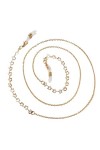Chaînes de lunettes for femmes, chaînes de lunettes de soleil en cristal, porte-cordon de lunettes, collier doré, corde de sa